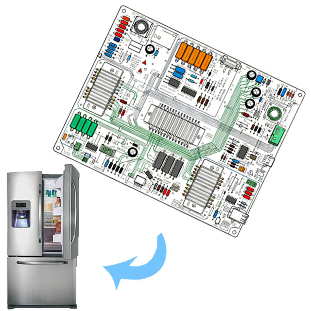 Quality Assurance Smart Home PCBA Manufacturer Refrigerator Controller Circuit Board Assembly Motherboard FR4 Material HASL