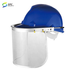 Peinture construction industrielle foresterie Pvc <span class=keywords><strong>transparent</strong></span> flip up visière ressort fixe écran facial <span class=keywords><strong>casque</strong></span> de protection <span class=keywords><strong>casque</strong></span> de sécurité - Product Image 6
