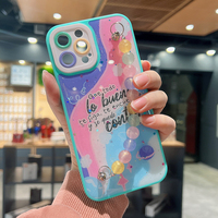 Casing ponsel iPhone 14/15 Pro 6.1, dengan Film lensa transparan tarikan magnetik TPU