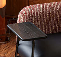 Fauteuil pivotant capitonné moderne, écologique et imperméable pour salon et bureau à domicile, usage de loisirs