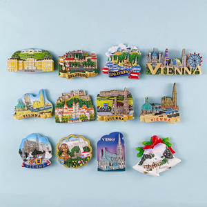 Pegatina de Refrigerador de Austria, Europa, Recuerdos Turísticos de la Ciudad, Fabricantes al por Mayor, Creativa Tridimensional, Decorada a Mano - Product Image 1