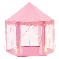الأميرة خيمة مكافأة أضواء نجوم الفتيات كبيرة مسدس مسرح الاطفال خيمة لعب على شكل قلعة للأطفال