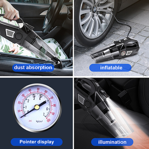 <span class=keywords><strong>Aspirateur</strong></span> à main 4-en-1 haute puissance pour voiture <span class=keywords><strong>avec</strong></span> jauge numérique de pression des pneus, affichage LED <span class=keywords><strong>et</strong></span> gonfleur de pneu portable. - Product Image 4