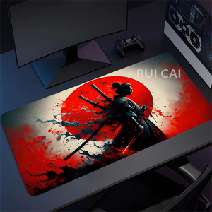 <strong>Mouse</strong> Pad Large Anime Samurai Non-Slip <strong>Gaming</strong> Desk <strong>Mat</strong> with Stitched Edge Laptop Keyboard Desk Pad Work Home <strong>Gaming</strong> - Product Image 1