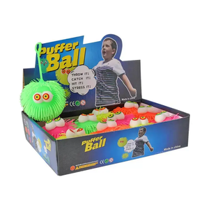 TPR <b>LED</b> Flashing Bouncy <b>Ball</b> Puffer Fish Sensory Fidgeting Toy Children's Luminous Stress Relief Squeeze Toy Creative Gift - Product Image 1