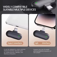 Microfono Lavalier Wireless SX19 Mini con Clip, Certificato CE FCC RoHS, Effetto Riverbero, Riduzione del Rumore DSP, 2.4G per Fotocamera e Telefono