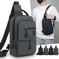 Sac de Poitrine Homme Multifonctionnel Léger et Durable pour le Travail et les Activités de Plein Air avec Poche Avant Zippée et Compartiment Bouteille – Qualité Supérieure