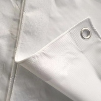 Bâche d'extérieur en pvc, toile résistante et étanche, bâche blanche, bâche de couverture de qualité supérieure