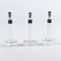 Seringue en verre vide de 5 ml (5 cc) avec embout Luer Lock et poignée ergonomique pour produits cosmétiques et acide hyaluronique