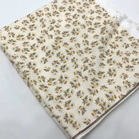Kain Microfiber Corduroy Motif Bunga Kecil Cetakan Bunga untuk Musim Gugur dan Musim Dingin Lembut Bernapas Ringan Jaket Celana Aksesoris Rambut