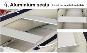 Gommone Termosaldato SOLAR MARINE 3 Metri (9.8 ft) ad Alta Velocità, per <span class=keywords><strong>Pesca</strong></span> all'Aperto, Soccorso e Canottaggio, con Accessori Inclusi - Product Image 2