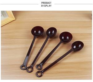 Cuillère à mesurer en plastique pour granulés de poudre Pet Food <span class=keywords><strong>Scoop</strong></span> 10g 15g 20g Long manche Orange - Product Image 2