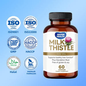 OEM/ODM Suplemento Herbal de Alta Potencia: Cardo Mariano 1000mg + Raíz de Diente de León para un Hígado Saludable - Product Image 3