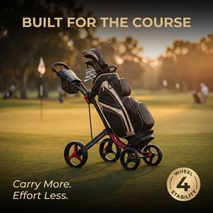 Golf Push <b>Cart</b> With Multi-function Scoreboard Three-wheel Folding Hand/Automatic Aluminum Trolley M Golf Aluminium Trolley - Product Image 2