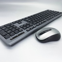 Clavier et souris sans fil USB 2,4 GHz, étanches, ergonomiques et tendance, pour PC de bureau, utilisation au bureau, KMSW-112