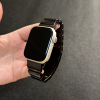 Tali Jam Tangan Pintar Mewah Pengganti untuk Pria untuk Apple Watch, Tali Jam Keramik Satu Sisi yang Dapat Dilepas