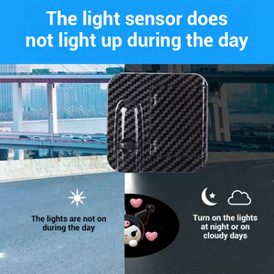 ไฟ LED แบบชาร์จไฟได้สำหรับประตูรถโคมไฟเลเซอร์เปิดประตูรถไม่ต้องใช้สายไฟเพื่อตกแต่ง - Product Image 3