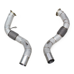 ท่อลงด้านล่างแบบมีฉนวนกันความร้อนติดตั้งเพิ่มสำหรับ BMW M550/M550i G30/N63 4.4TT ปี2017–2022ท่อลงประสิทธิภาพสูงจาก Boska Sport - Product Image 1