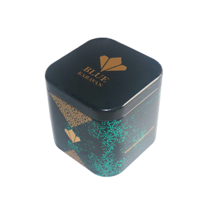 علب شاي معدنية مخصصة سعة 50/100/200/300 جرام، حاويات صغيرة مربعة سوداء غير لامعة، علب شاي فاخرة - Product Image 2