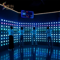 Panneau de boutons LED RGB interactif pour jeu actif, défi de réaction œil-main, salle de jeux, arène de jeu, usage commercial intérieur CE