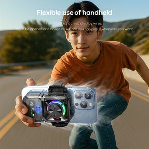 Ventilateur de refroidissement portable léger pour téléphone portable MEMO DL23, radiateur de téléphone RGB pour le gaming et le streaming en direct avec trois trous de fixation - Product Image 4