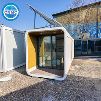 Villa Capsule Conteneurisée Moderne, Séismiquement Résistante et Aérée pour Camping de Vacances en Zone Scénique et Extérieur