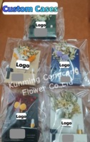 Coffret Cadeau Mariage Personnalisé Diffuseur de Parfum Voiture 100% Naturel Écologique Longue Durée Fleurs Séchées Préservées Fête des Mères