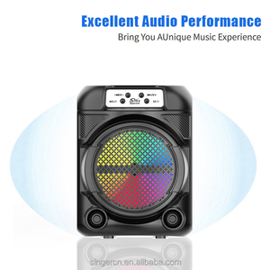 Enceintes intelligentes ZQS6147W, <span class=keywords><strong>radio</strong></span> FM portable d'extérieur, musique BT, enceinte 6 pouces, prix avec microphone sans fil - Product Image 2