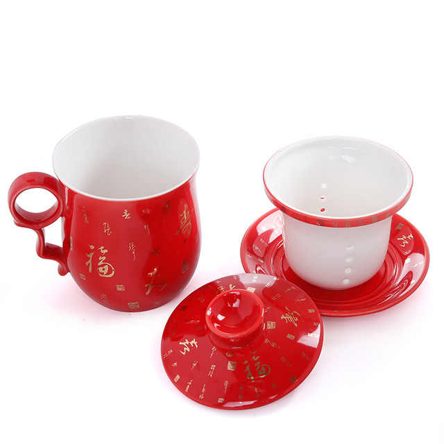 中国　缸豆紅釉　煎茶碗　杯　五客　C　R7791 中国 缸豆紅釉 煎茶碗 杯 五客 C R7791 - メルカリ