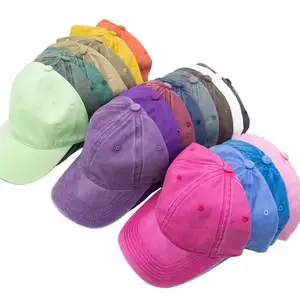 قبعات غولف مخصصة بشعار شبكة رغوة رخيصة الثمن من 6 ألواح قبعة بيسبول سادة للبيع بالجملة
