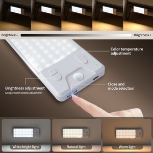 Luz LED Recargable EGH con Sensor de Movimiento para Escaleras, Paredes, Vehículos, Embalaje, Inalámbrica, Luz Cálida, USB, Magnética - Product Image 2