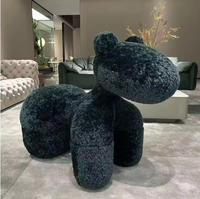 Tabouret enfant léger en forme d'animal mignon, siège en mousse moulée souple, housse en tissu extensible, chaise de dessin animé pour la maison