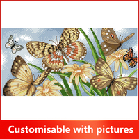 NKF Butterfly 12 Kit de point de croix fait main-personnalisable, vente en gros, livraison directe d'usine et opportunités de franchise
