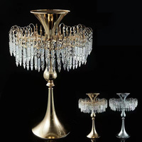 Lampe de sol en cristal en spirale dorée, éclairage de chemin de mariage, centre de table décoratif pour banquets et événements