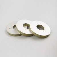 Transduser Ultrasonik 1MHZ 2MHZ 3MHZ 4MHZ 5MHZ 8MHZ 10MHZ, Keramik Piezo Disc, Cincin Keramik Piezoelektrik