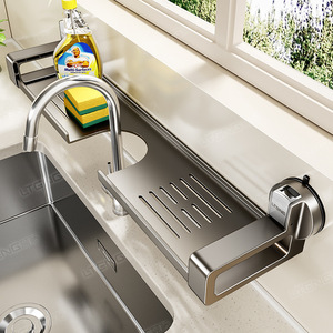 Étagère de rangement rectangulaire durable LITENG pour lavabo de salle de bain, fixation par ventouse, pour l'espace sous l'évier - Product Image 2