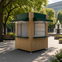 Kiosque de conteneur maritime métallique de haute qualité, bar à café préfabriqué extérieur, étanche et écologique pour espace commercial