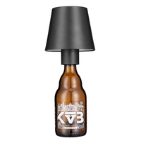 Lampe rechargeable pour bouteille de vin Lampe de table portable à intensité variable pour restaurant bar