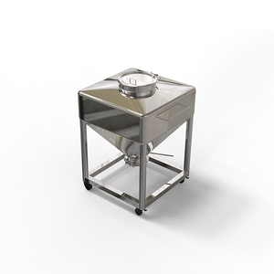 Cấp Thực Phẩm Thép Không Gỉ Bia Sữa Hình Nón Di Chuyển Lưu Trữ Chuyển <span class=keywords><strong>Container</strong></span> Vuông Dầu Lưu Trữ Tank - Product Image 1