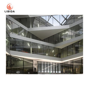 Revêtement de mur-rideau en bâton unitaire à cadre en aluminium à haute <span class=keywords><strong>étanchéité</strong></span>, conception moderne étanche à l'air pour <span class=keywords><strong>façade</strong></span> en verre de bâtiment côtier - Product Image 4