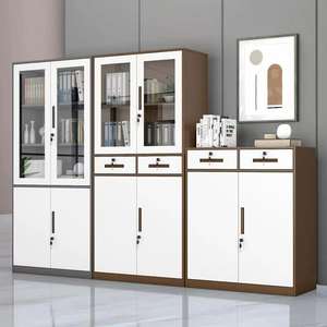 أثاث تجاري بسعر رخيص من المصنع للبيع بالجملة أثاث مكتبي 2 باب متأرجح مع 4 أرفف - Product Image 3