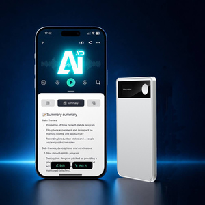 Enregistreur vocal IA amélioré avec 5 microphones, transcription en 160 langues, mode d'appel adaptatif, mode notes, appareil d'enregistrement vocal vers texte - Product Image 1