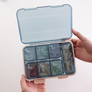 Contenitore portatile Multi-compartimento per pillole di grande capacità, contenitore per Sub-imballaggio, con chiusura indipendente, per un utilizzo di 21 giorni a settimana - Product Image 3