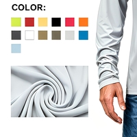 Chemises à manches longues personnalisées avec logo du fabricant, 100% polyester, séchage rapide, protection solaire, chemise de travail pour hommes, sweats à capuche pour la pêche, pour les événements