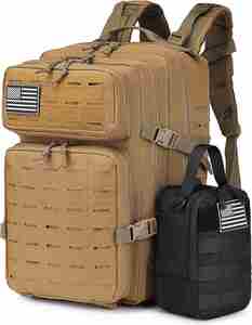 Sac isotherme tactique en nylon souple pour 6 canettes, sac à bandoulière avec pochette MOLLE, portable - Product Image 4