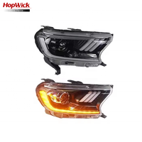 Nouveaux phares de voiture améliorés pour Ranger Everest 2016-2021, style Mustang, lentille bifocale, phares LED automatiques