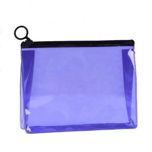 Pochette de maquillage transparente en PVC avec fermeture éclair, personnalisable avec logo, pour rangement cosmétique, cadeaux promotionnels d'entreprise personnalisés gratuits - Product Image 2