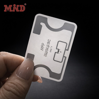 Etiqueta Adhesiva UHF RFID de Material PET con Chip 9 para Rastreo de Inventario, Mini Etiqueta para Ropa, Frecuencia 860-960MHz