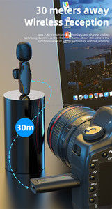 Ve Áo <span class=keywords><strong>Microphone</strong></span> K35 Pro Lavalier <span class=keywords><strong>Microphone</strong></span> Cho Điện Thoại Phát Sóng Vlog Video Mini Chơi Game Loa Microfonos inalambricos - Product Image 3