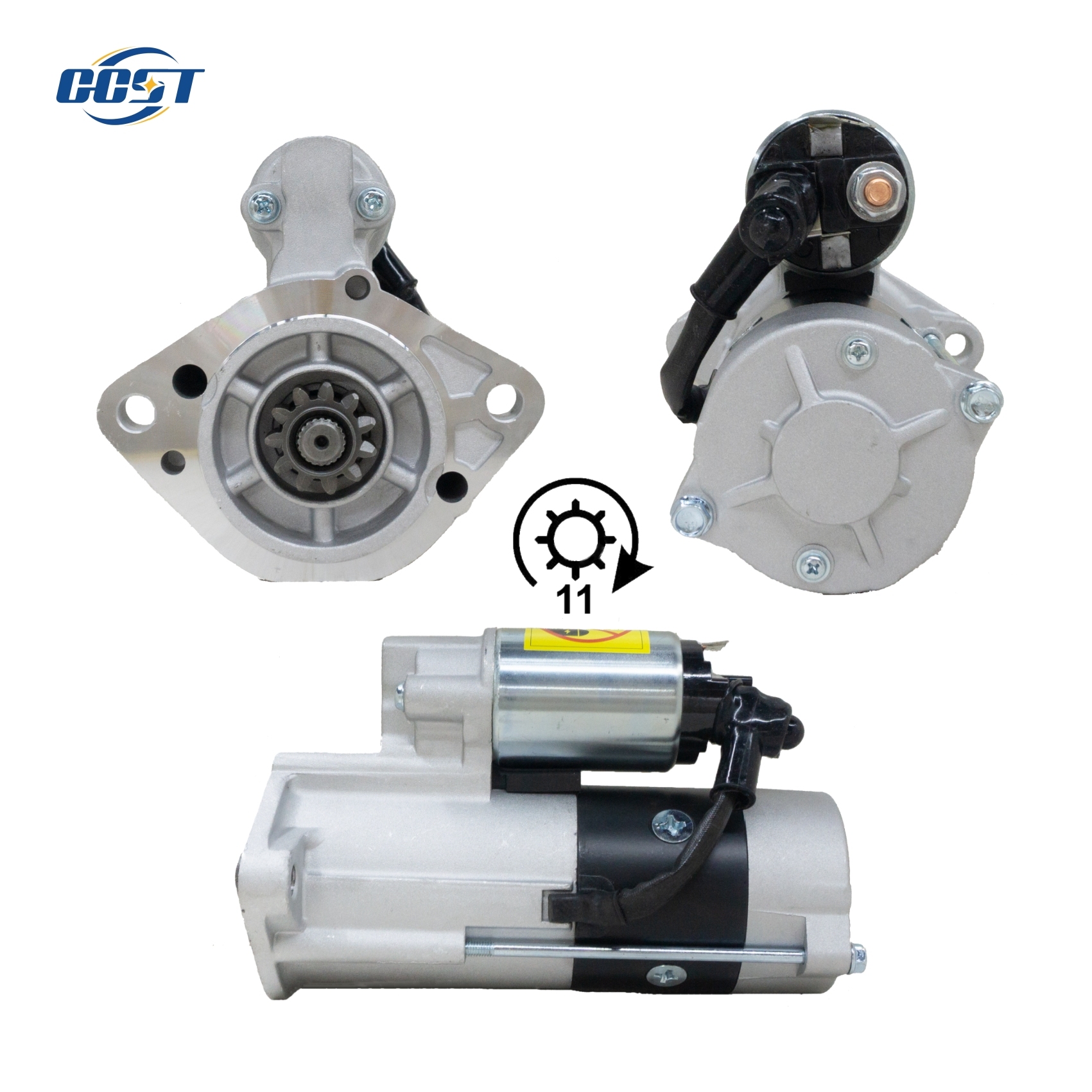 ロンシュン新型スターター 三菱 4M40 24V 11T 3.2KW 100%銅線 Mitsubishi Electric 24V スターターモーター
